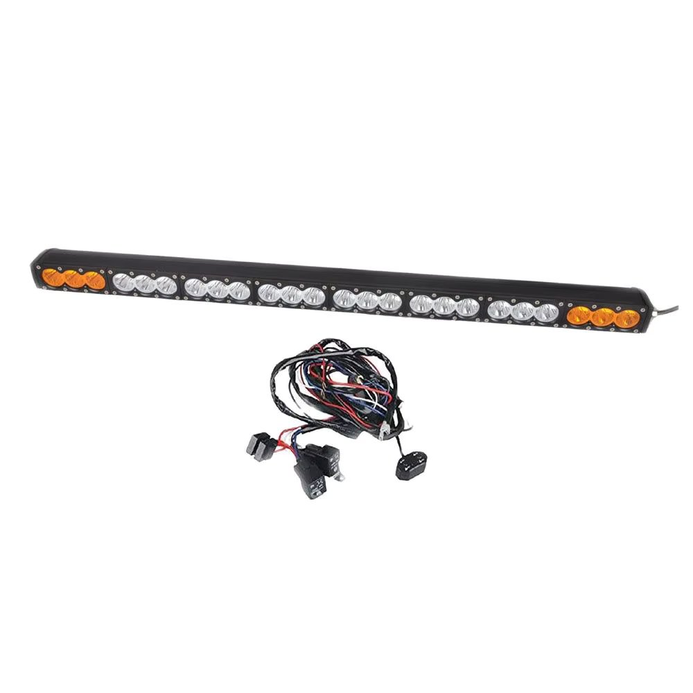 Single Row LED Light Bar 44 Inch 240W Dual Color Car Lights Off Road Lighting Led 12v Spot Flood Combo Beam LED Work Diving Lamp