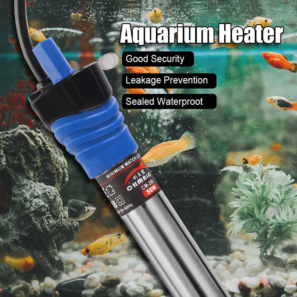 For Fish Tank Water Heating Fish Tank Heating Rod Adjustable Temperature 50W/100W 220V EU Plug Thermostat Heater Rod