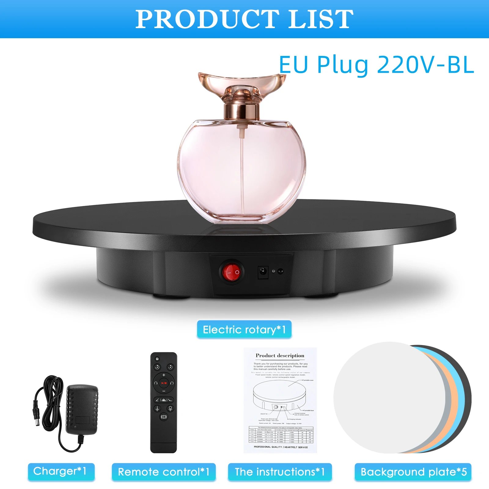 EU Plug 220V BL
