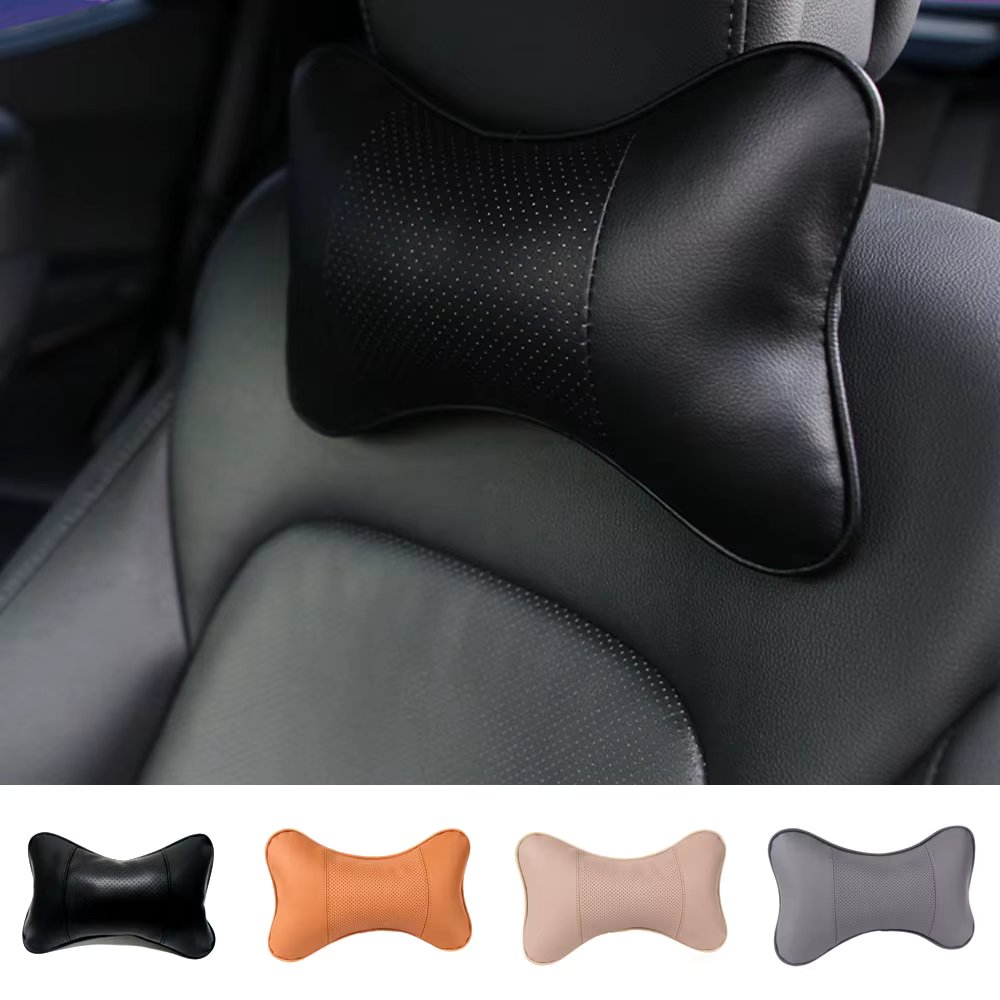 MNOBLE Car Leather Neck Cushion 1p Car Neck pillow Car Headstress Car Cushion Car accessories