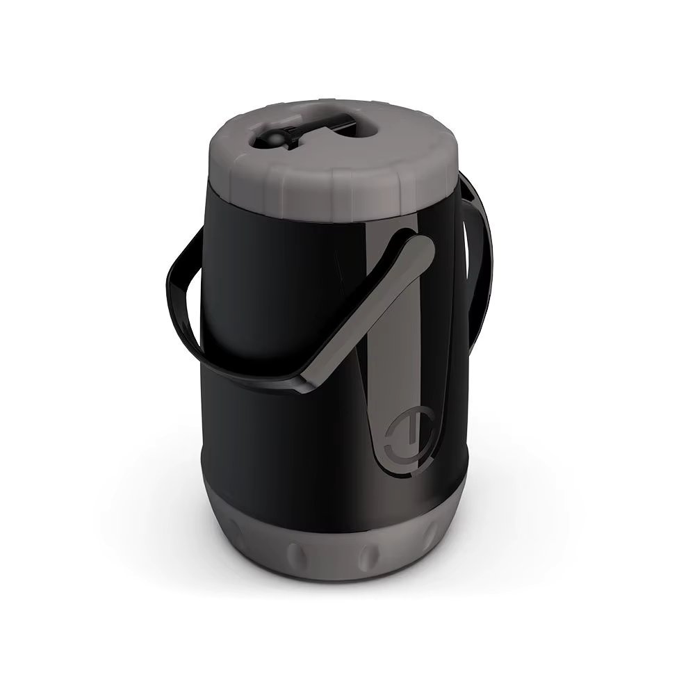 Pavia Thermal Jar with Double Handle of 2,5 Liters with Beak for Chimarrão Tea Coffee-Black