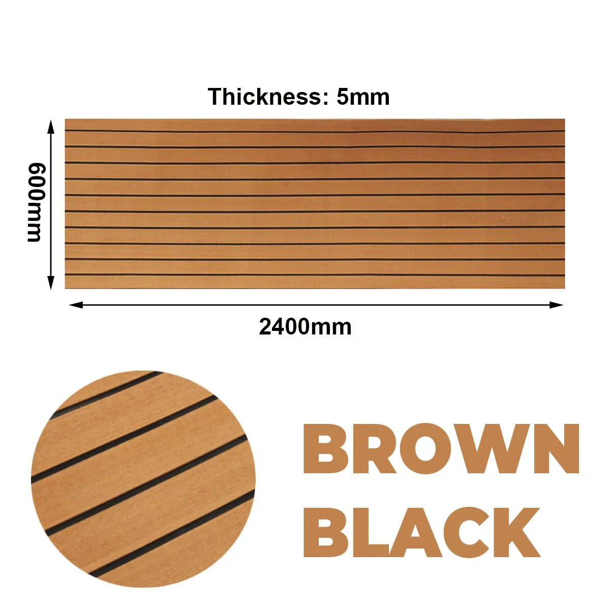Brown  2400x600x5mm