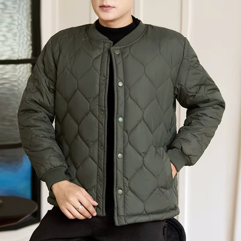 Trend In Men Quilting Lightweight jumper Light and Warm Casual Winter Oo-Oo PD2037