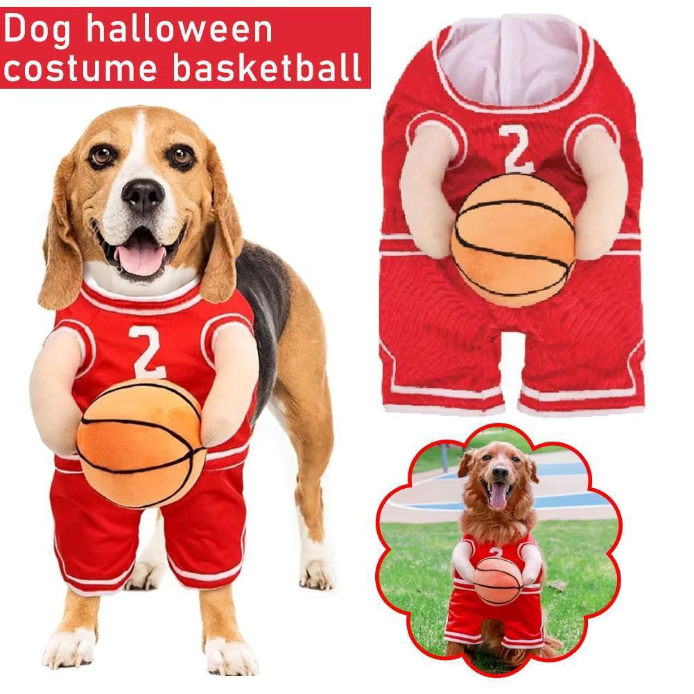1/3Pcs Dog Basketball Costume Dog Clothes Basketball T-Shirt Pet Clothes Puppy Sportswear Fashion Dog Shirt Christmas Costume