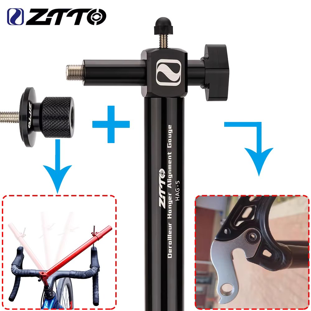 ZTTO Road Bike Shifter Height Angle Adjust Hand Shift Lever Measure Kit Bicycle Derailleur Hanger Alignment Gauge Tool