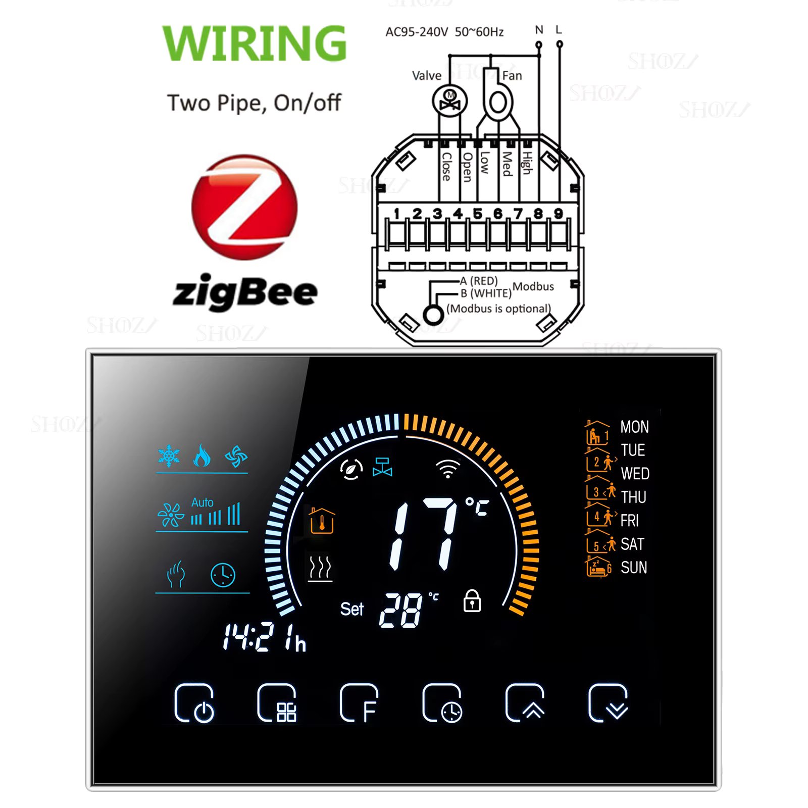 black  zigbee 2P