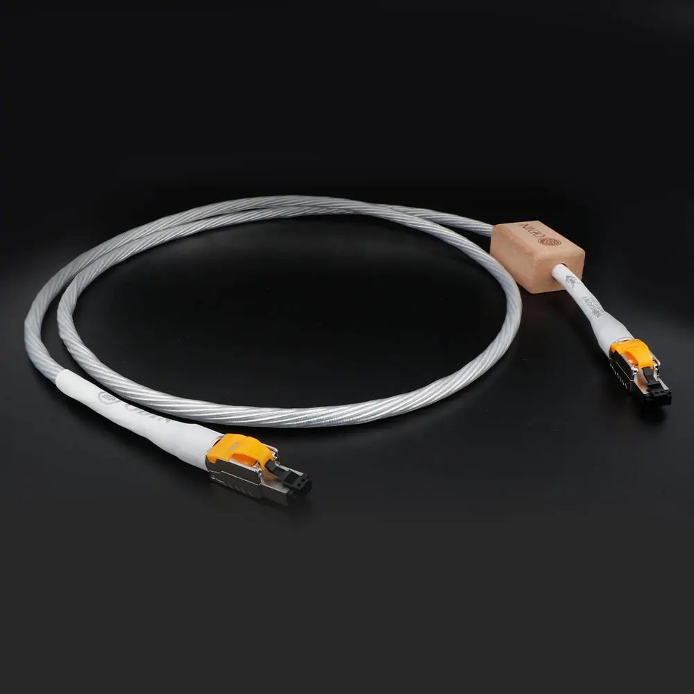 HiFi Nordost ODIN Ethernet Cable Cat8 Speed Lan Cable RJ45 Network Patch With High Purity Silver Plated Conductor