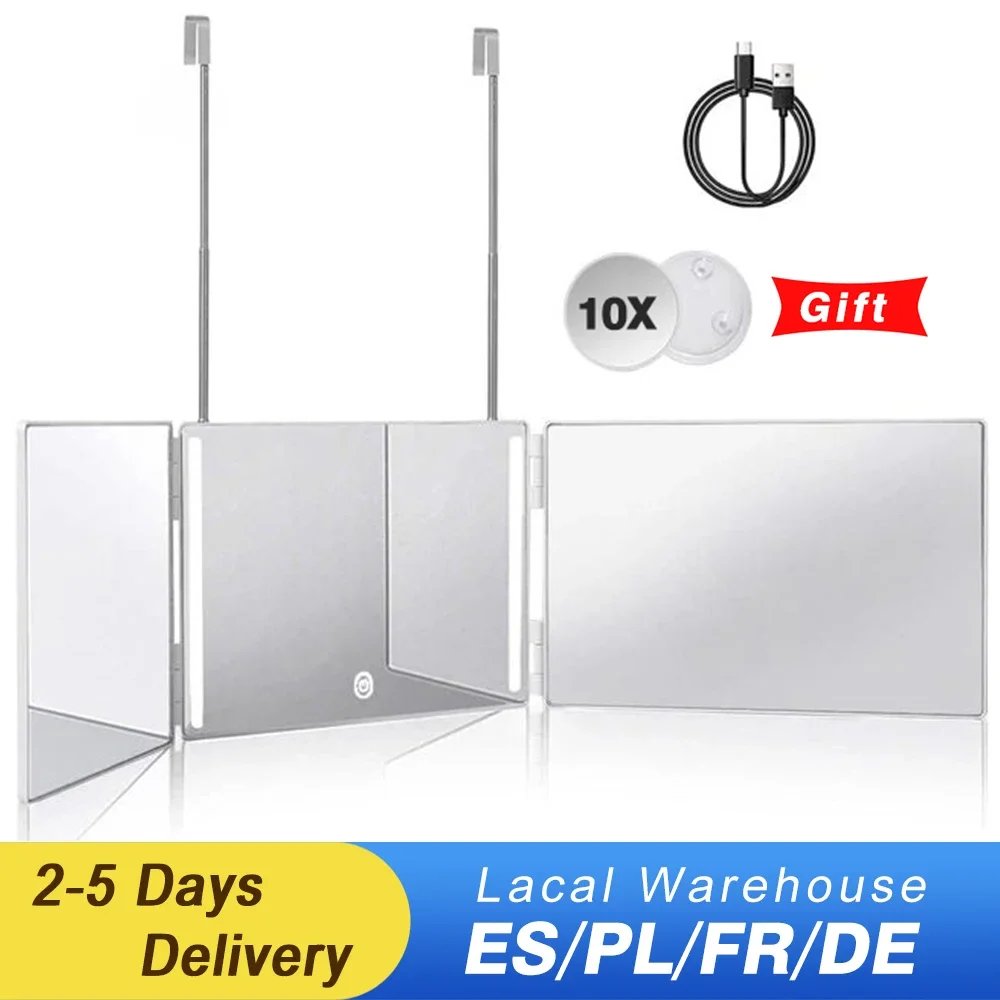 White 3 Way Mirror