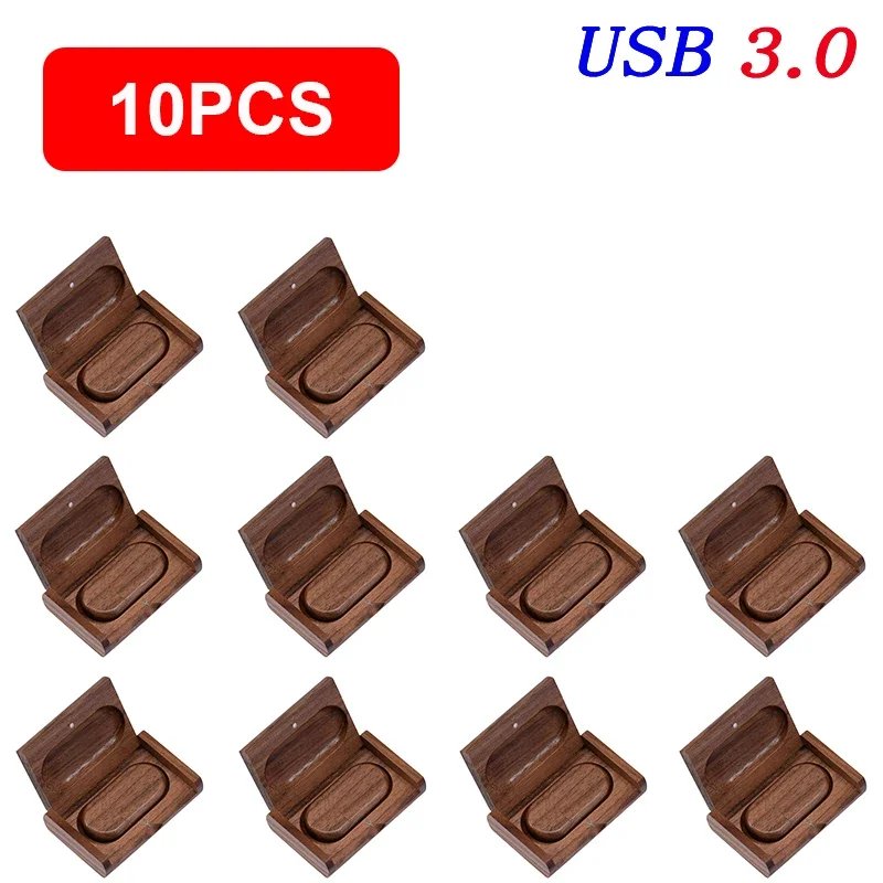 10PCS-LOT-Walnut