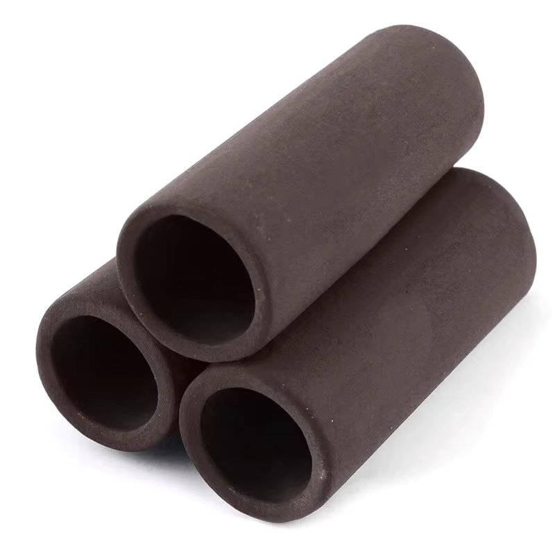 3 Pcs Brown Ceramic Shelters - Shrimp Habitat, Breeding Tube, Hiding Cave