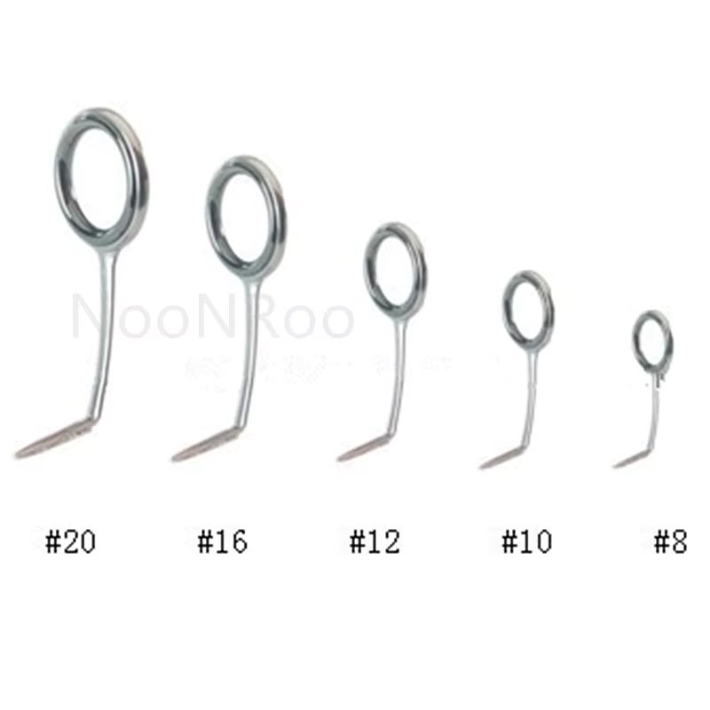 NooNRoo T-ATST Fishing rod guides with SIC ring  one set (5pcs) fishing rod parts repair guide Rod Building
