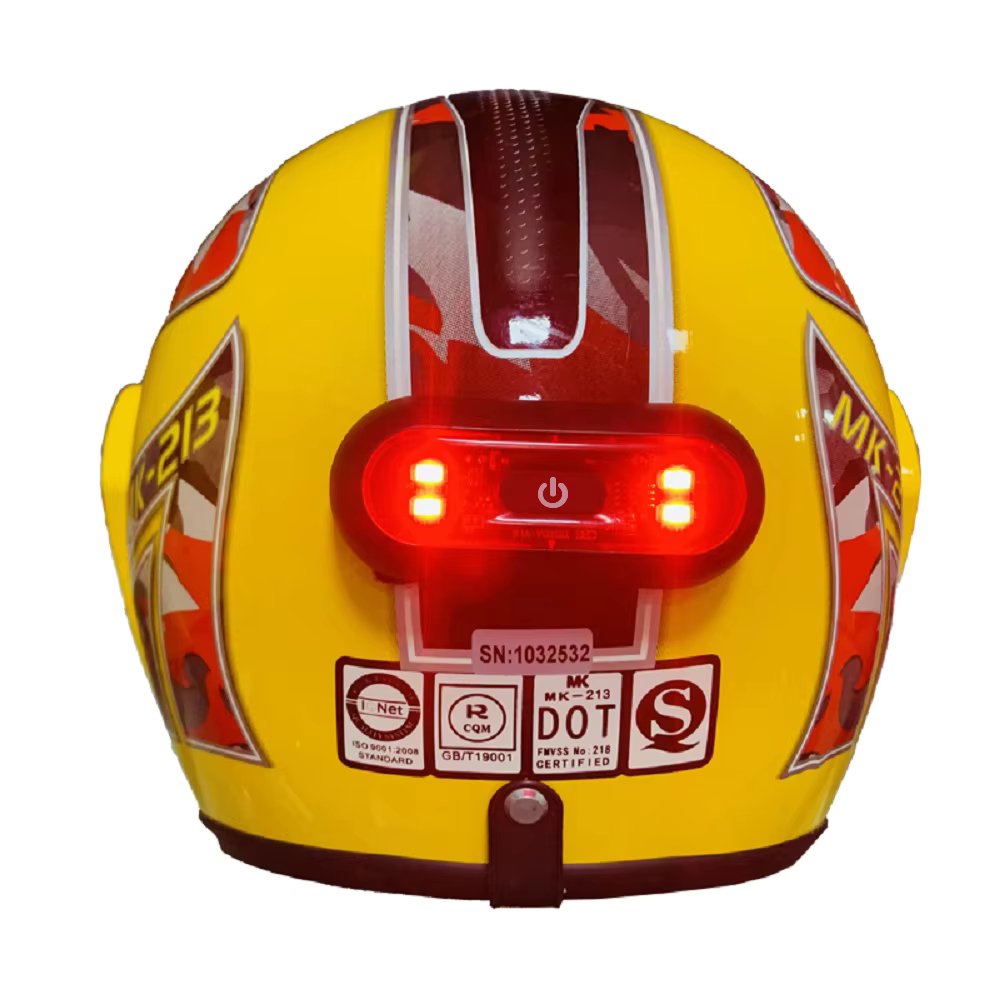 Helmet Taillight USB Rechargeable Motorcycle Bicycle Helmet Taillamp Safety Signal Warning Lamp Waterproof LED Light Rear Lamp