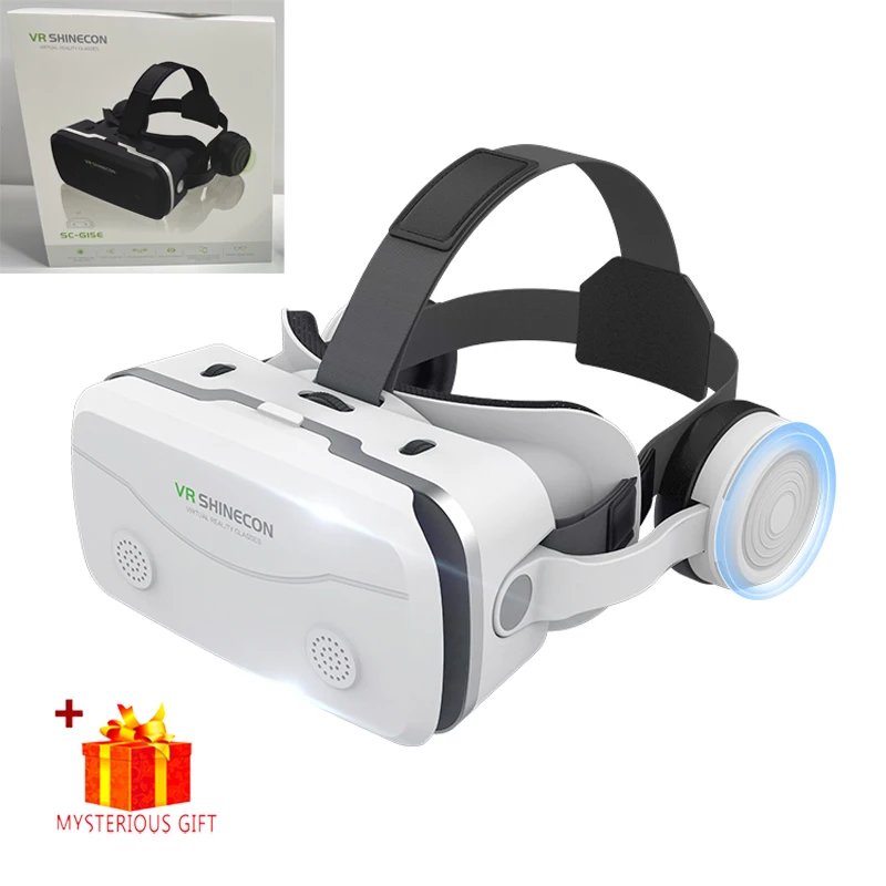 Virtual Reality VR Glasses 3D Headset Devices Viar Helmet Goggles Lenses Smart For Smartphones Phone Mobile Headphone Realidade