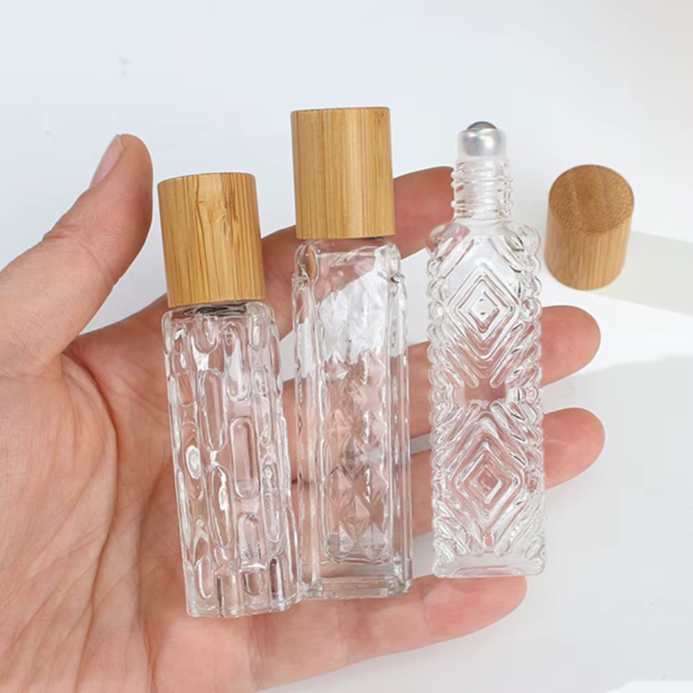 10ml 12ml Glass Roller Bottle Perfume Roll On Bottle Mini Essential Oil Containers Sample Empty Bottle Travel Refill Vials