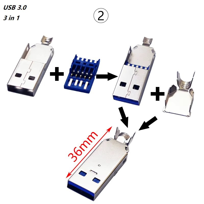 USB 3.0 Iron 3in1