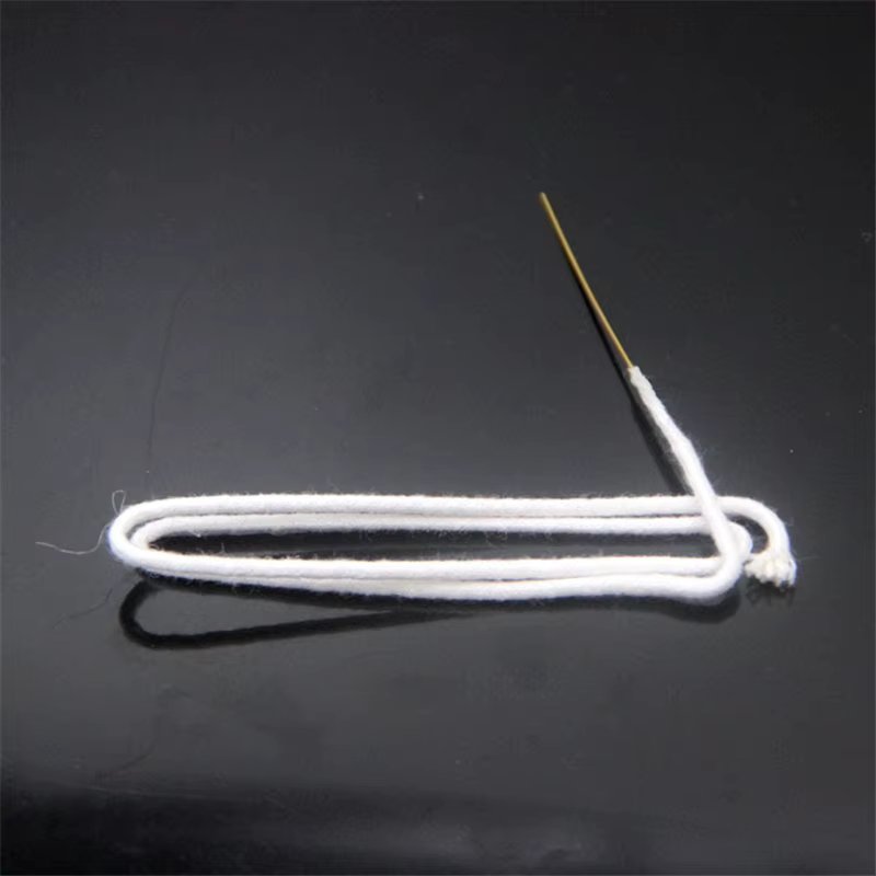 Kerosene Lighter Replacement Wicks 30cm With Needle White Cotton Core Thread Wicks For Zippo Zorro Grind Wheel Lighters