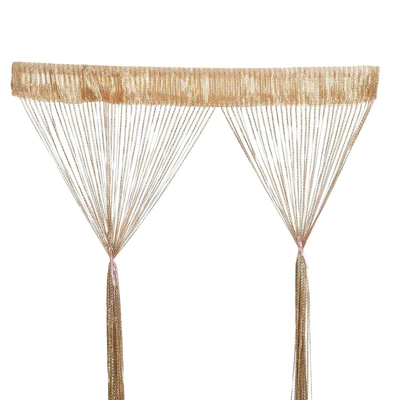 1*2M Beaded String Curtain Door Curtain Beads Thread Tassel Curtains Window Wall Panel Room Divider Doorway Home Wedding Decor