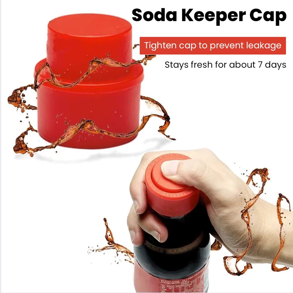 Press Type Inflatable Soda Cap Sprite Soda Cola Cap Leak-proof Carbonated Beverage Bottle Cap Gas Cap Stopper