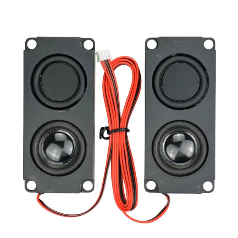 2Pieces Square  Speaker Mini Sound/Audio System ECO Friendly Material Dropship