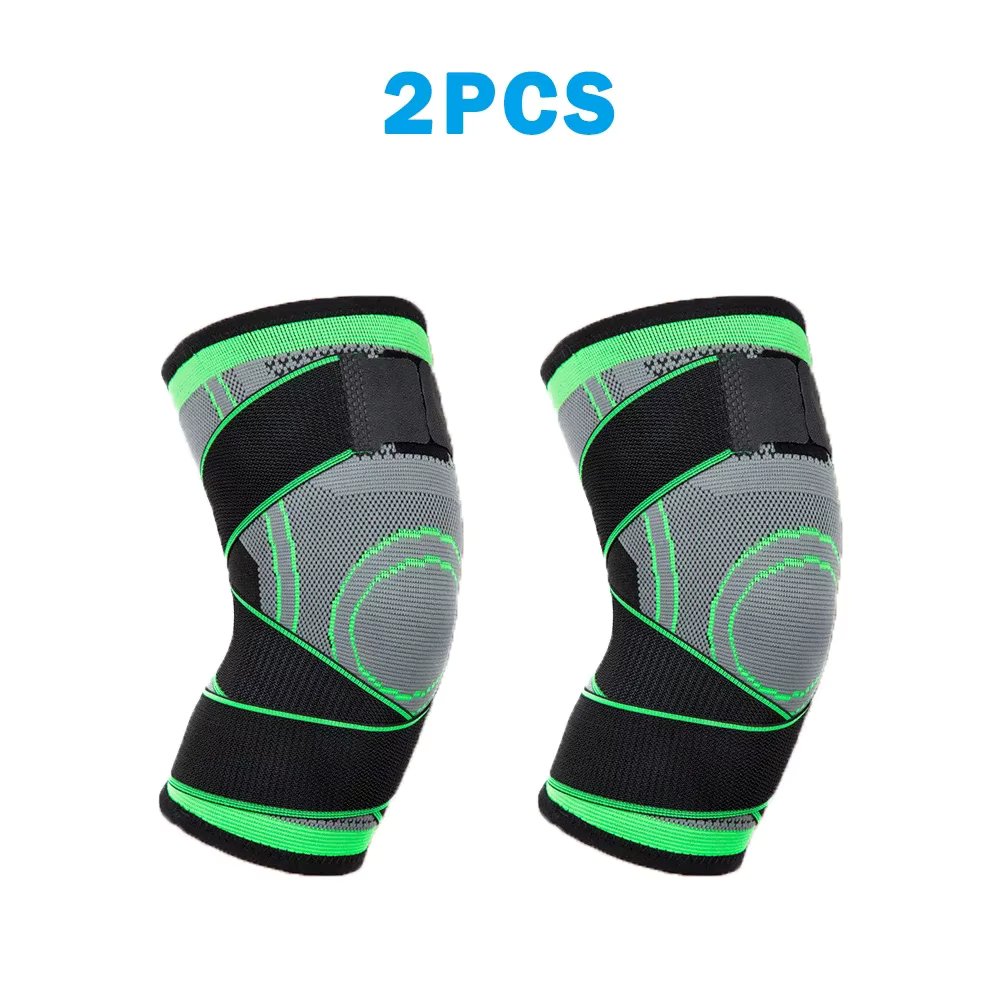 2 Pcs Knee Pads Braces Sports Support Kneepad Men Women for Arthritis Joints Protector Fitness Compression Sleeve
