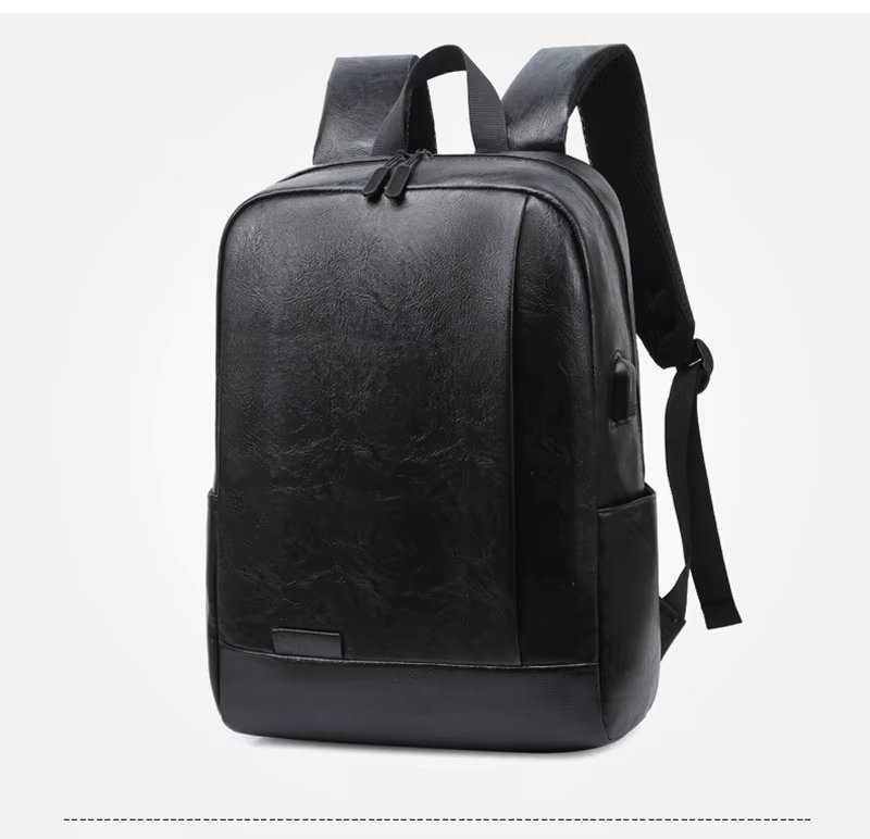Executive Backpack Men PU Leather Satchel Briefcase Office Casual Travel Laptop Office Business Sports Shoulder Back Pack Male