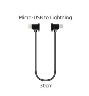 Micro-USB to Lightning/TYPE-C/Micro-USB Data Cable Smartphone Tablet 15/30cm Line For DJI MAVIC MINI/ SE/MAVIC 2/MAVIC AIR/Spark