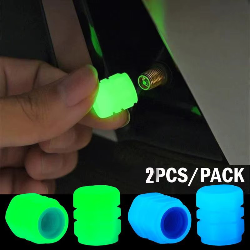 Luminous Night Glowing Motorcycle Wheel Tyre Valve Caps Decors for Kawasaki Ninja 300 Handle Motorcycle Er6N Kawasaki Nmax 125