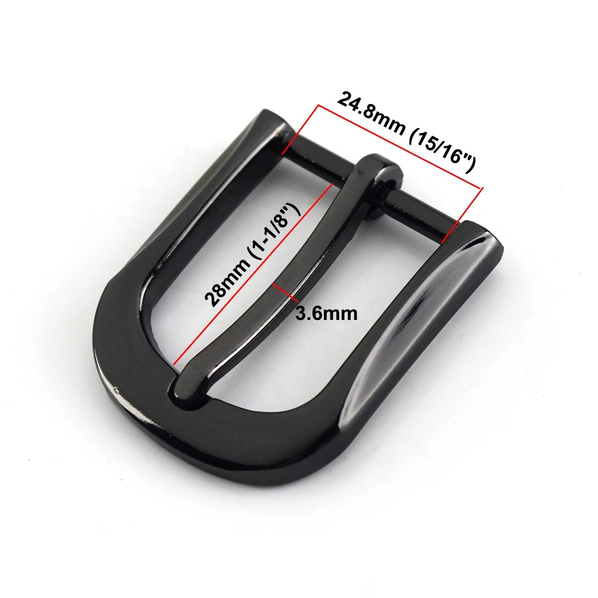 1pcs Women Belt Buckle 25mm Metal Pin Buckle Fashion Jeans Waistband Single Buckles For 22mm-24mm Belt Leather Craft Accessory