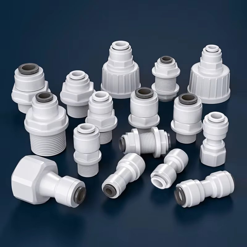 Straight Ro Quick Water Fitting 1/4" Hose Pipe 3/8" Male Female Thread Coupling Connector Water Filter Reverse Osmosis Parts