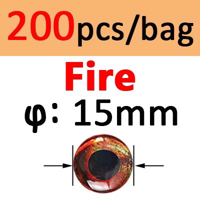 200pcs 15mm FIRE