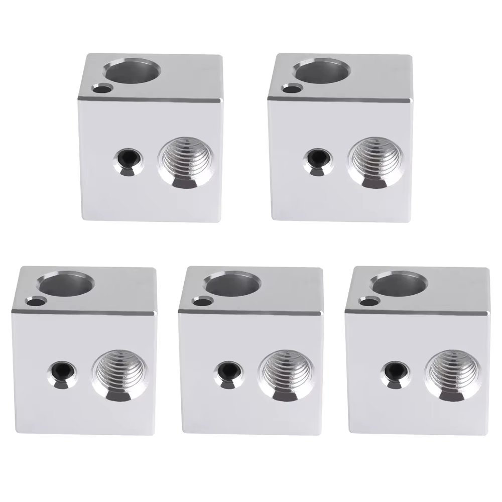 5/10  PCS V5 Heated Block KP3S Hot End Heat Blocks 16*16mm*12mm For V5 J-head Extruder Aluminum HotEnd 3D Printers Parts