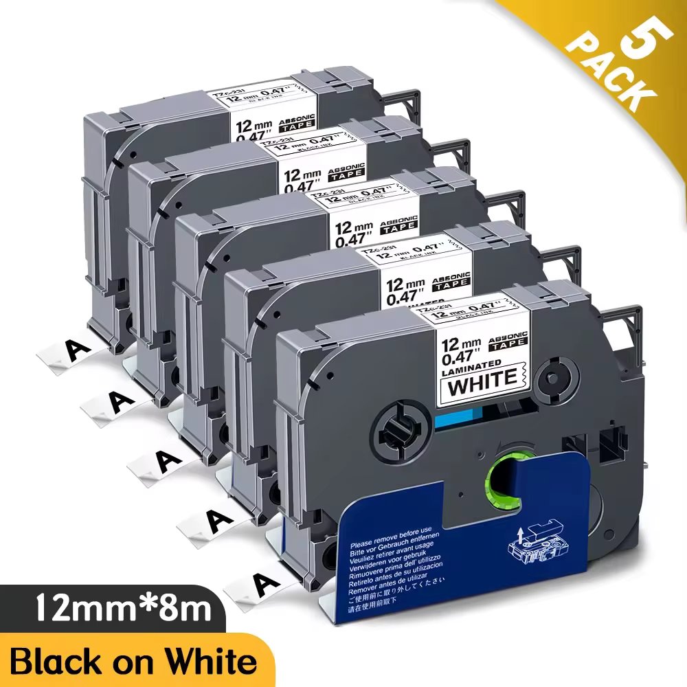 5PK White Tape