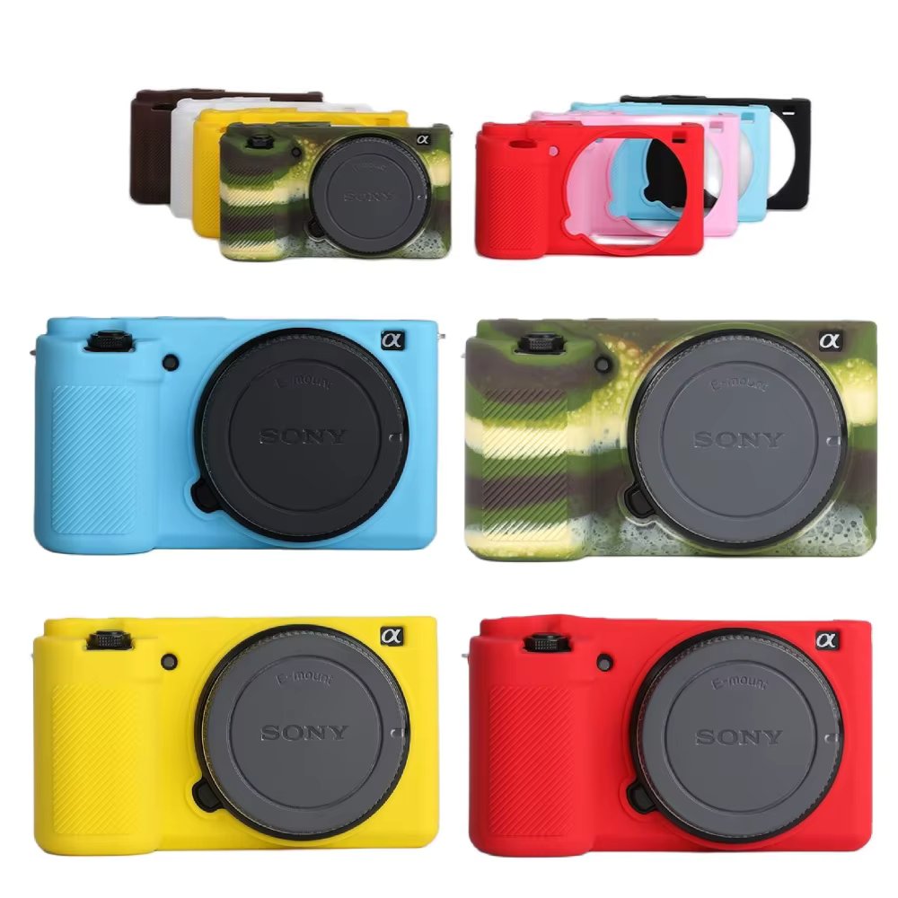 ZV-E10 Silicone Armor Skin Camera Case Body Cover Protector for Sony ZV-E10 ZVE10 Digital Camera