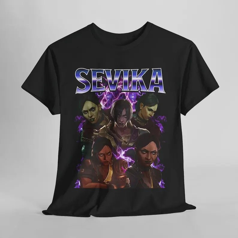 Sevika Arcane T-Shirt Unisex Vintage Streetwear Shirt Anime Apparel fanmerch Merchandise Fan gift