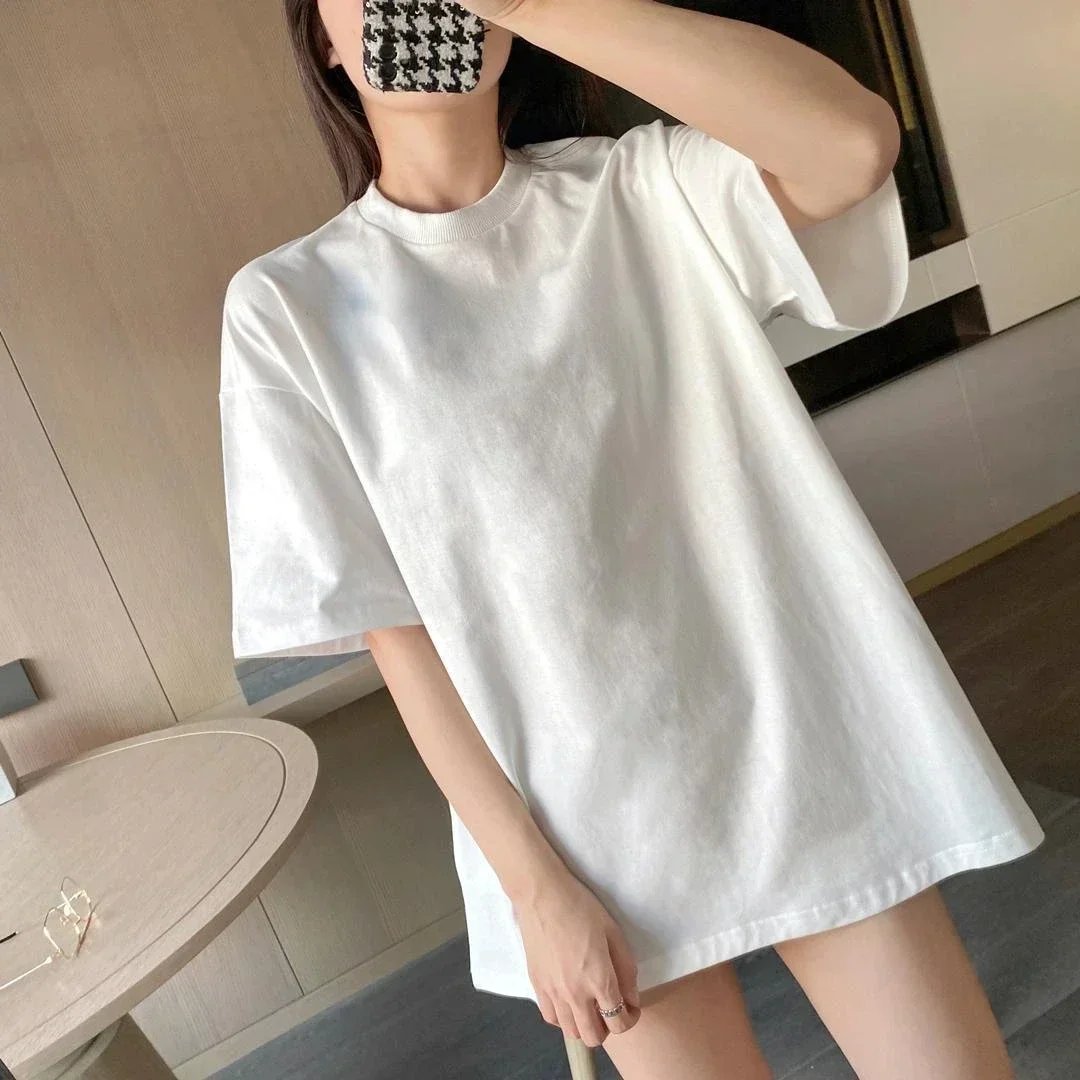 New Fun KPOP Cotton Print T-Shirt Fashion Women's Loose Plus Size Cool Summer Harajuku Casual Top KPOP Fan Women's T-Shirt