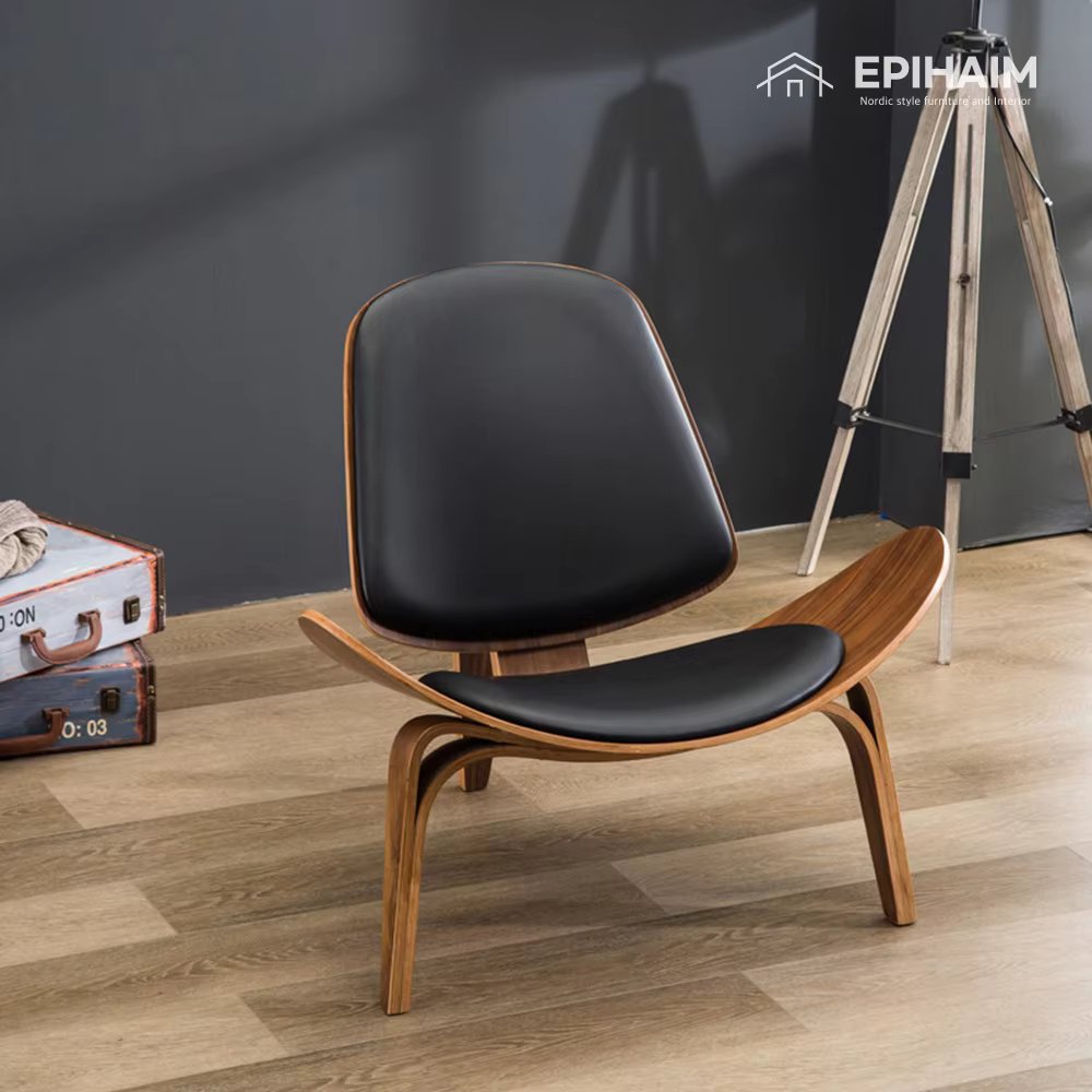 EpiHEime Nordic shell chair living room cafe Lent armchair comfortable one-person sofa