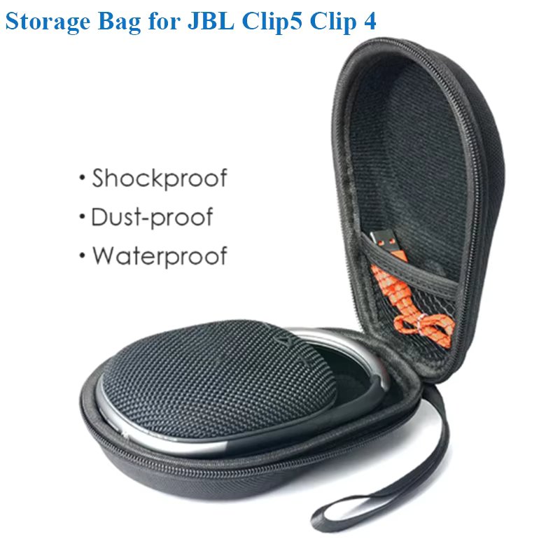 Hard Travel Carrying Case for JBL Clip 4 Clip 5 Portable Bluetooth Speaker Storage Bag EVA Waterproof Shockproof Protective Box