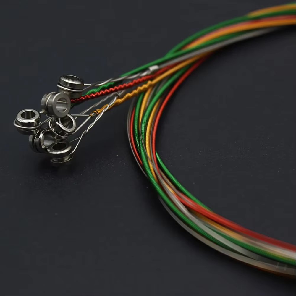 6PCS IRIN E103 Electric Guitar Strings Metal Rock Nickel Wound String High Quality Colourful Guitar Strings Musical Instruments