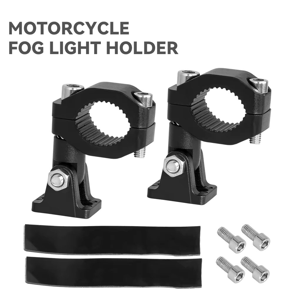 Motorcycle LED Headlight Spotlight Clamps Bracket Tube Mount for Motorcycle Fog Light Auxiliary Lamp Holder Motos Accessories