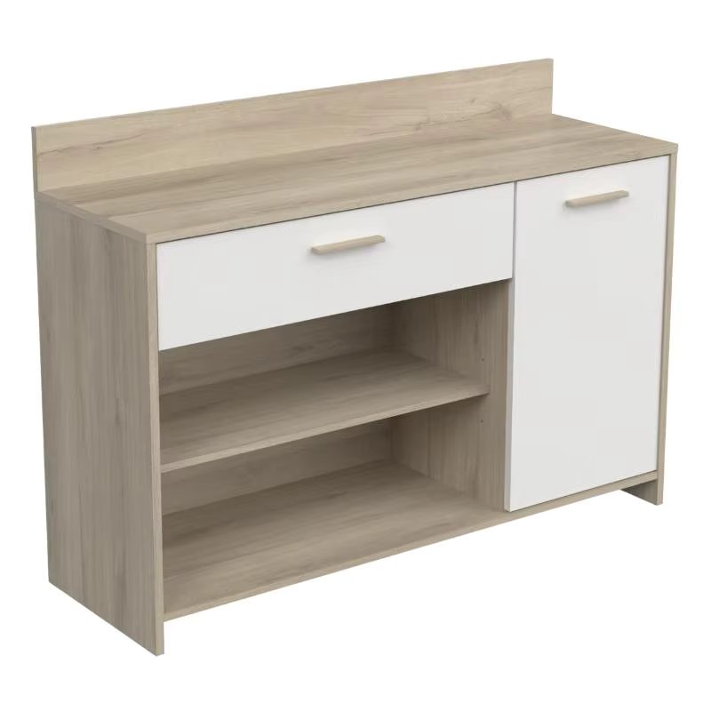 Modern design 1c 1p 90x40x123 cm kronberg Aroma kitchen furniture in matte white oak