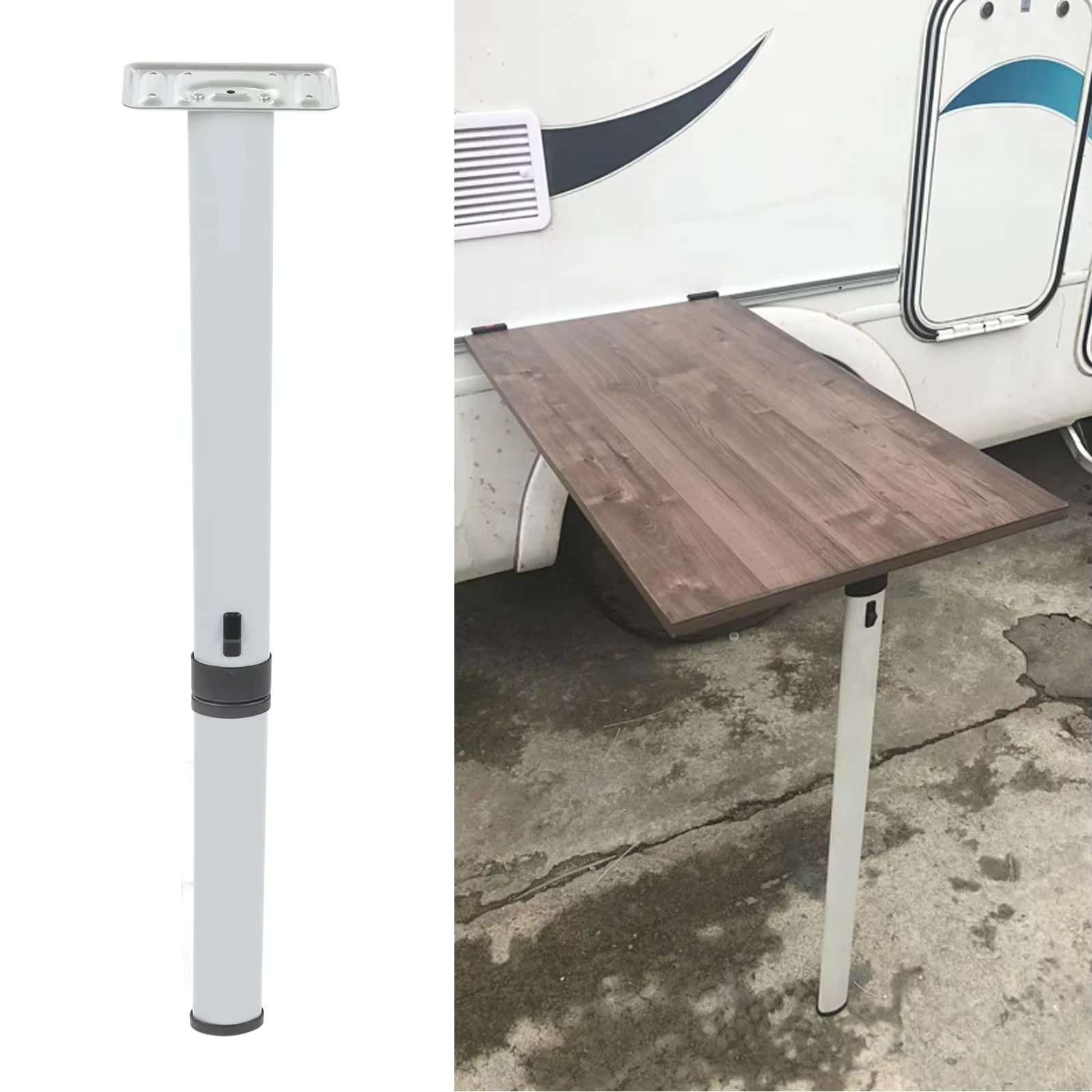 730mm/28.7in RV Folding Table Leg Detachable Aluminium Alloy Desk Support Rod For Camper Trailer Motorhome