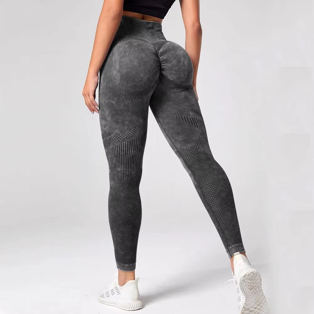 2023 Women Leggings Washing Yoga pants Bubble Butt Push Up Fitness Legging High Waist Scrunch Tight Mujer Gym Seamless Legging