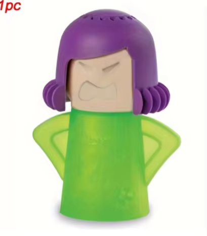 Angry Mama Oven Steam Microwave Cleaner Easily Remover Oil Dirt Fridge Deodorizer For Kitchen Cleaning Tool Useful Household