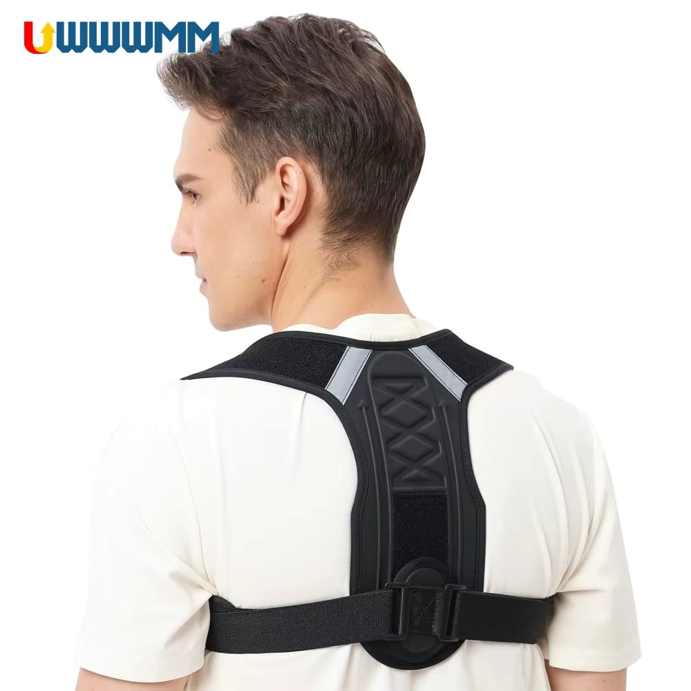 Posture Corrector - Fully Adjustable Straightener for Mid, Upper Spine Support - Neck, Shoulder, Clavicle and Back Pain Relief