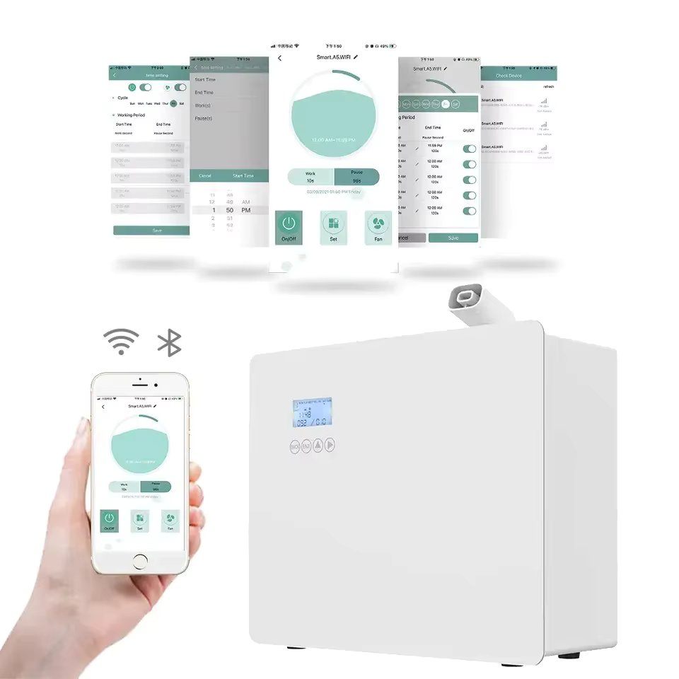 HVAC Fragrance Diffuser Essential Oil Nebulizing Diffuser Scent Machine 1000ML Aroma Diffuser For Home Large Room Hotel Spa