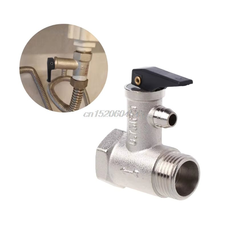 Brass G1/2" DN15 0.7mpa Pressure Safety Relief Valve For Electric Water Heater R06 Whosale&DropShip