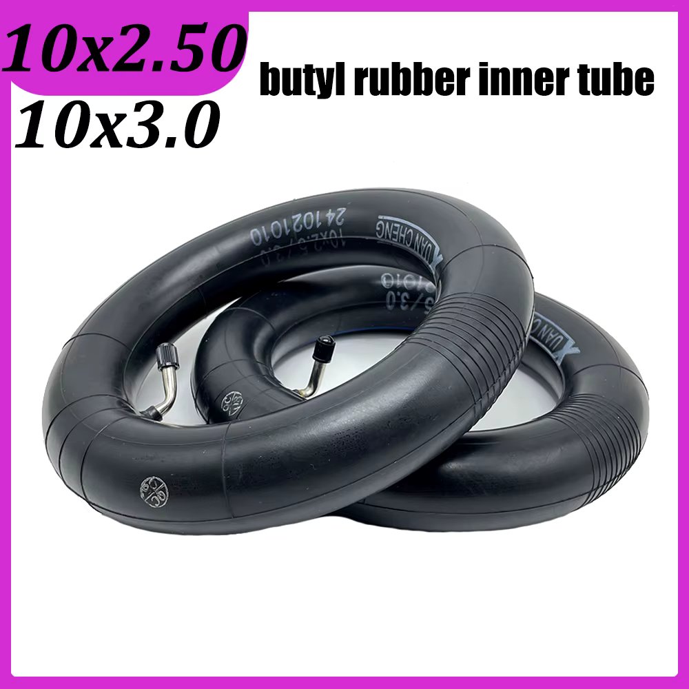 10 Inch 10x2.50/3.0 Inner Tube Tyre for Electric Scooter 10X2.50 10X3.0 255x80 80/65-6 High-quality Butyl Rubber Inner Tube
