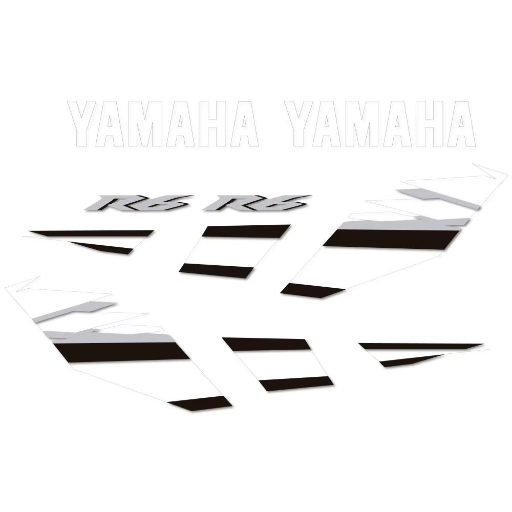 Motorbike road compatible sticker kit Blue Yamaha YZF R6 2006