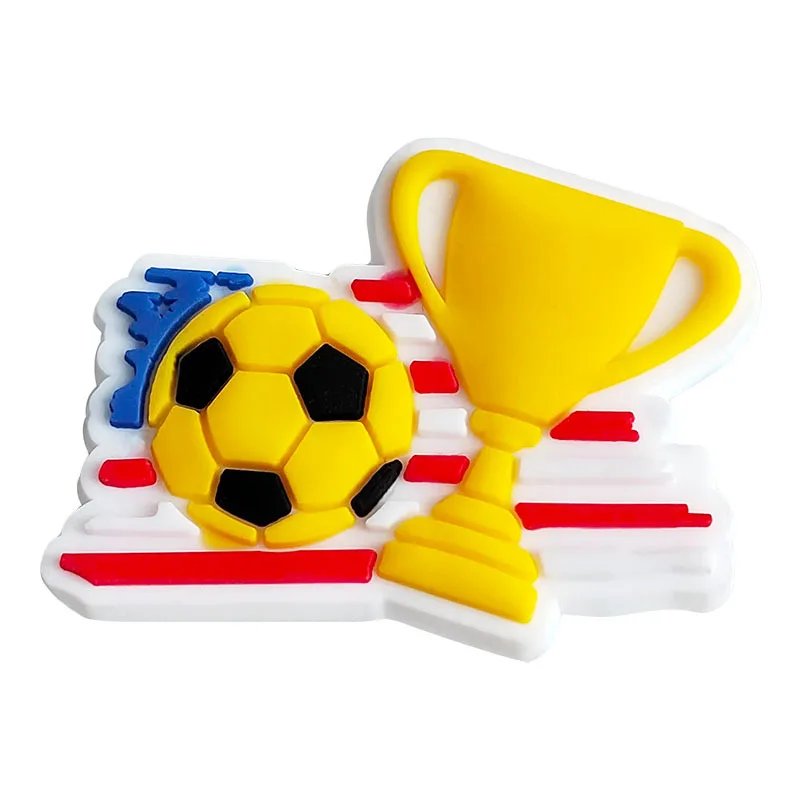 Argentina 10 PVC Football World Champion Charms Shoe Decorations Clogs Sandals Wristband Accessories Women Men Party Gifts