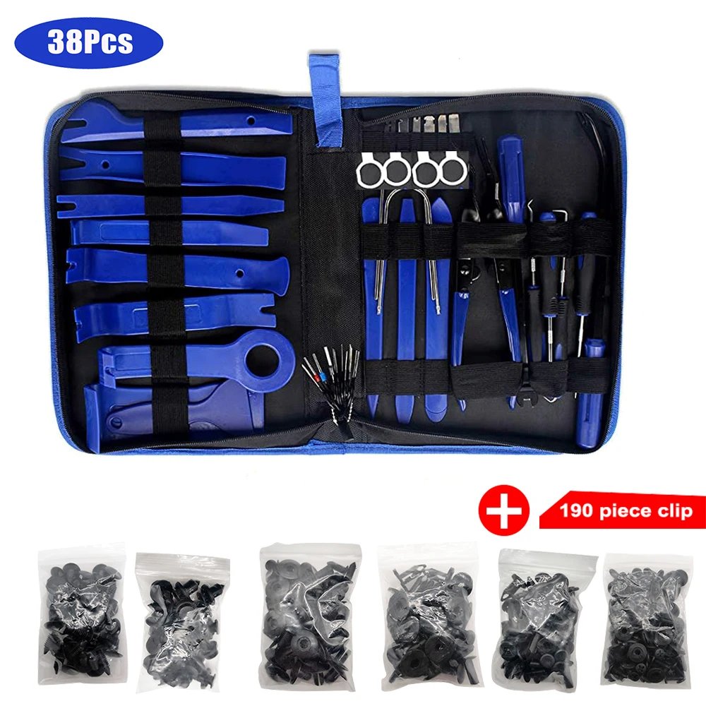 38pcs blue with clip